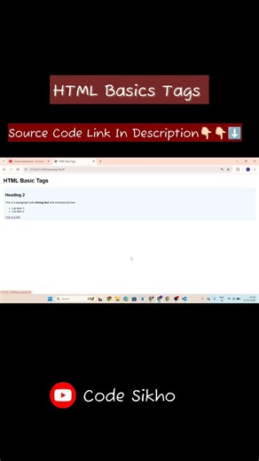Master HTML Basics in 30 Seconds #html #webdevelopment #shorts