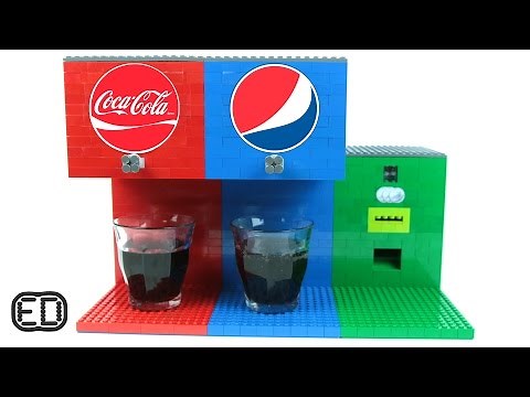 How To Build LEGO Coca-Cola & Pepsi Soda Fountain Machine