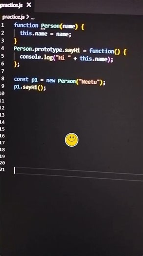 Prototype Based Object Creation in javascript ⚡⚡✨✨💯