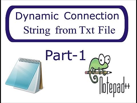 Get Connection String from .txt File | Step by Step | Part-1