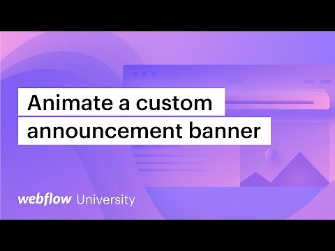 Animate a custom call-to-action banner — Webflow tutorial