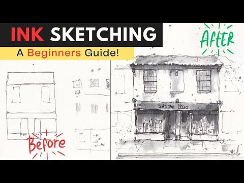Pen and Ink Sketching for Beginners - Step by Step - Drawing Tutorial