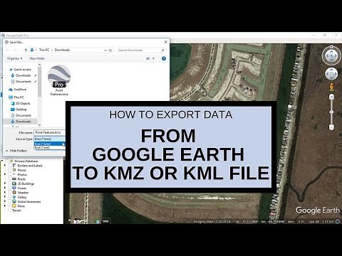 Export data from Google Earth to KMZ or KML file