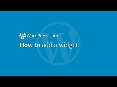 WordPress Tutorial: How to Add a Widget