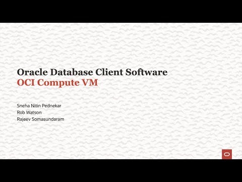 Install Oracle Database Client Software on OCI Compute VM