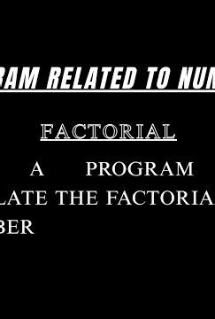 Factorial of a Number in Java | Java Programs for Beginners