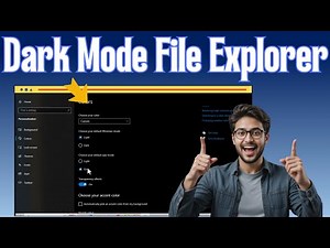 How To Make File Explorer Dark Mode | Quick Settings Guide (2025)