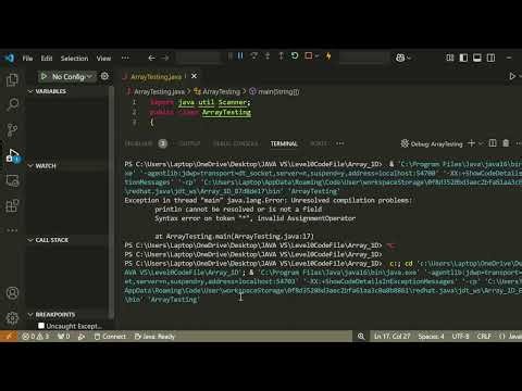 1D Array in Java |Scanner input| Access| Modify| sum | Class| Object| Object Oriented Programming