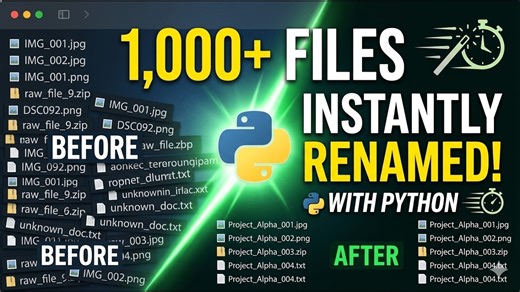 Rename 1,000+ Files in Seconds with This Python Script