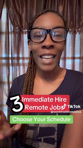 These remote jobs are immediate and allow you to choose your schedule! Apply now! #creatorsearchinsights #remotejobs #fyp #workfromhomejobs #hiringnow