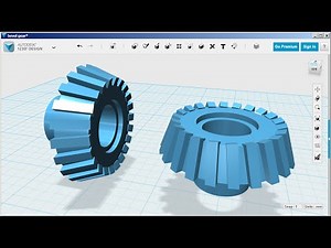 123D Design: Bevel Gear