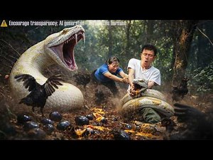 72 Hours Survival 😱 Giant Python Attacks Man – Black Chickens Panic & Eggs Explode Everywhere!