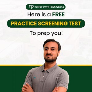 Nearpeer brings FREE weekly mock CSS screening test practice for the aspirants. Only a few days are left in the MPT CSS Screening Test. Nearpeer has brought the perfect strategy for the aspirants to prepare for these exams. The free screening test is the best retention practice. It is filled with relevant and important questions. So hurry up! Prepare with Nearpeer. Click the link and SIGN UP to give the test: https://bit.ly/33eNibz Contact us at 0311-1444734 #nearpeer #mptcssscreeningtest #mcqs 