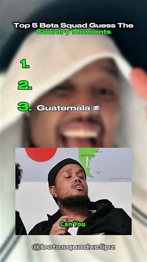 Top 5 Beta Squad Guess The Country Moments 🌎 #betasquad #guessthecountry #funny @Beta Squad