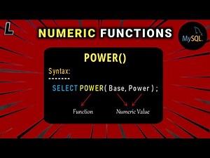 Numeric Functions in SQL | POWER Function | SQL Series: #20