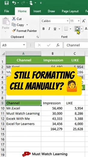 How to Use Format Painter in Excel | Copy Formatting in 1 Click!