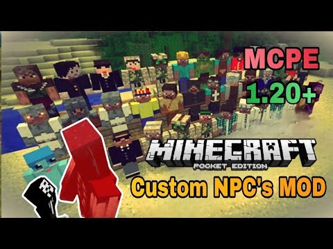 CUSTOM NPC_S MOD FOR MCPE 1.21+ MINECRAFT PE [100% WORKING] | MCPE CUSTOM NPC PACK