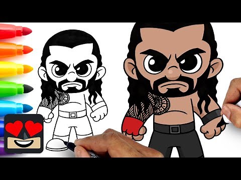 How To Draw Roman Reigns | WWE