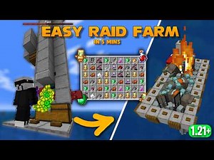 Minecraft: EASY RAID FARM! (1.21+ Tutorial)