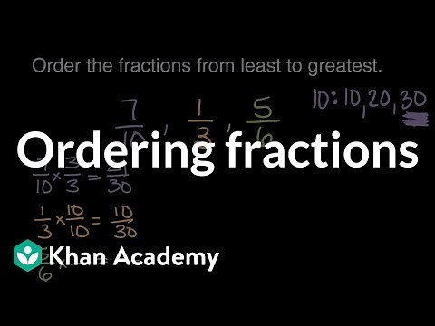 Ordering fractions | Math | 4th grade | Khan Academy