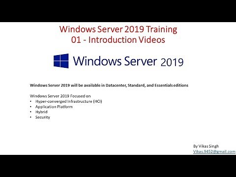 Windows Server 2019 Training | 01 - Introduction Videos