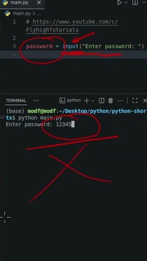 The Secret Way Hackers Hide Passwords in Python 🔥 #python #coding #tech #hacker #pythonprogramming