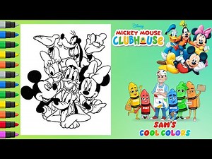 Coloring Mickey Mouse Clubhouse | Markers