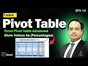 Excel Pivot Table Advanced – Show Values As (Percentages, Difference & Running Total) | Part 4
