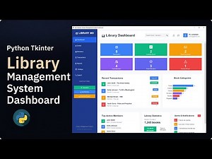 I Build a Modern Library Management System Dashboard with Python Tkinter