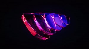 Abstract gradient glass geometry background