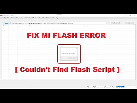 Couldnt Find Flash Script Mi Flash Tool