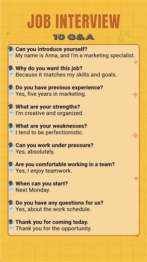 Job Interview Q&A 💼 | Learn English for Work