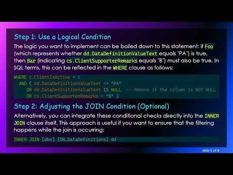 Mastering SQL: How to Apply Conditions in Inner Joins with IF Criteria