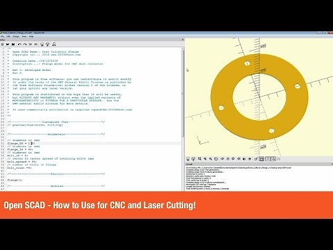 Open SCAD - How to Use for CNC and Laser Cutting!