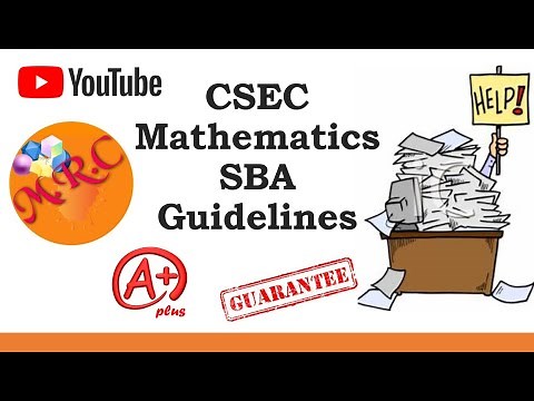 CSEC Mathematics SBA Guidelines
