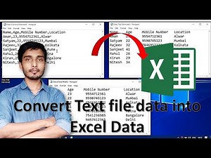 Convert Notepad file into Excel Data | Comma Delimited, Tab Delimited & Fixed Width data into Excel