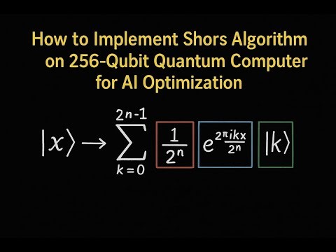 How to Implement Shors Algorithm on 256-Qubit Quantum Computer for AI Optimization