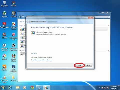Enable Local Area Connection Adapter in windows 7