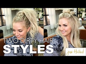 HOW TO: Mohawk Bun + Mohawk Braid | 3 MINUTE Dirty Hairstyle Tutorial! | Jess Hallock
