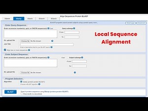 Smith-Waterman Local Sequence Alignment using NCBI BLAST #bioinformatics #ncbi #blast #sequence #bio