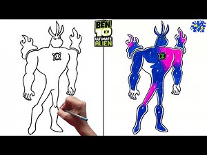 How to draw Ultimate Alien X from Ben 10