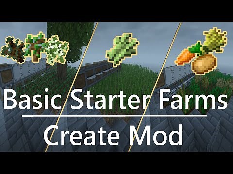 Minecraft Create Mod Starter Farms: Easy and Efficient Farming with Schematic Downloads