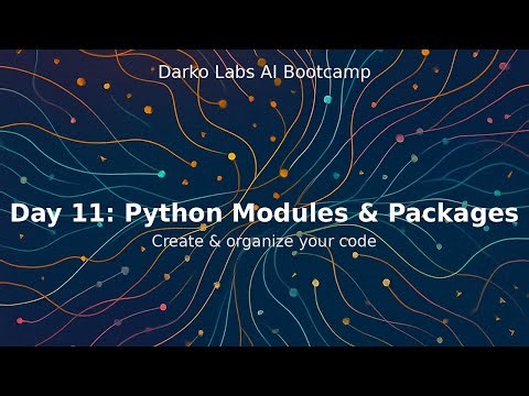 AI Bootcamp Day 11 – Python Modules & Packages: Organize & Reuse Your Code