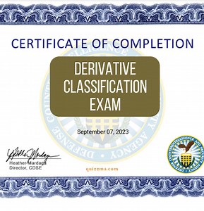 Derivative Classification Exam Answers » Quizzma
