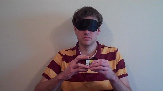 Solving a 2x2 Rubik's Cube Blindfolded