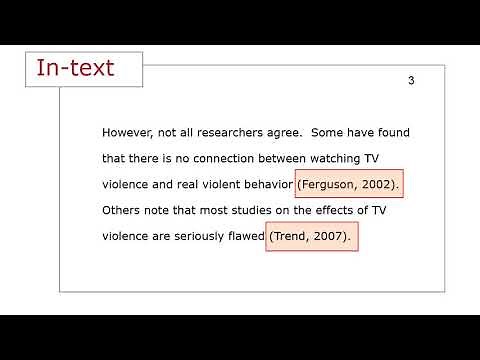 How to cite in APA style