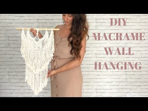 MACRAME TUTORIAL - DIY Boho Macrame Wall Hanging