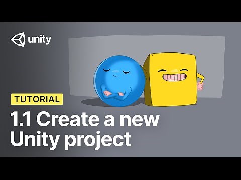 Roll-a-Ball: 1.1 Create a new Unity project