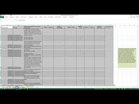 Qualitative analysis using Excel