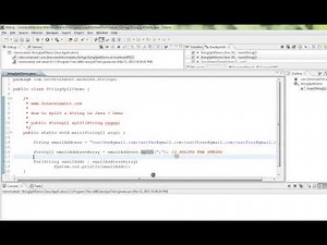 HOW TO SPLIT A STRING IN JAVA DEMO